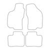 [BLM]FI001 red - Set of velour floor mats to fit Fiat Brava 1995-2001 - red trim