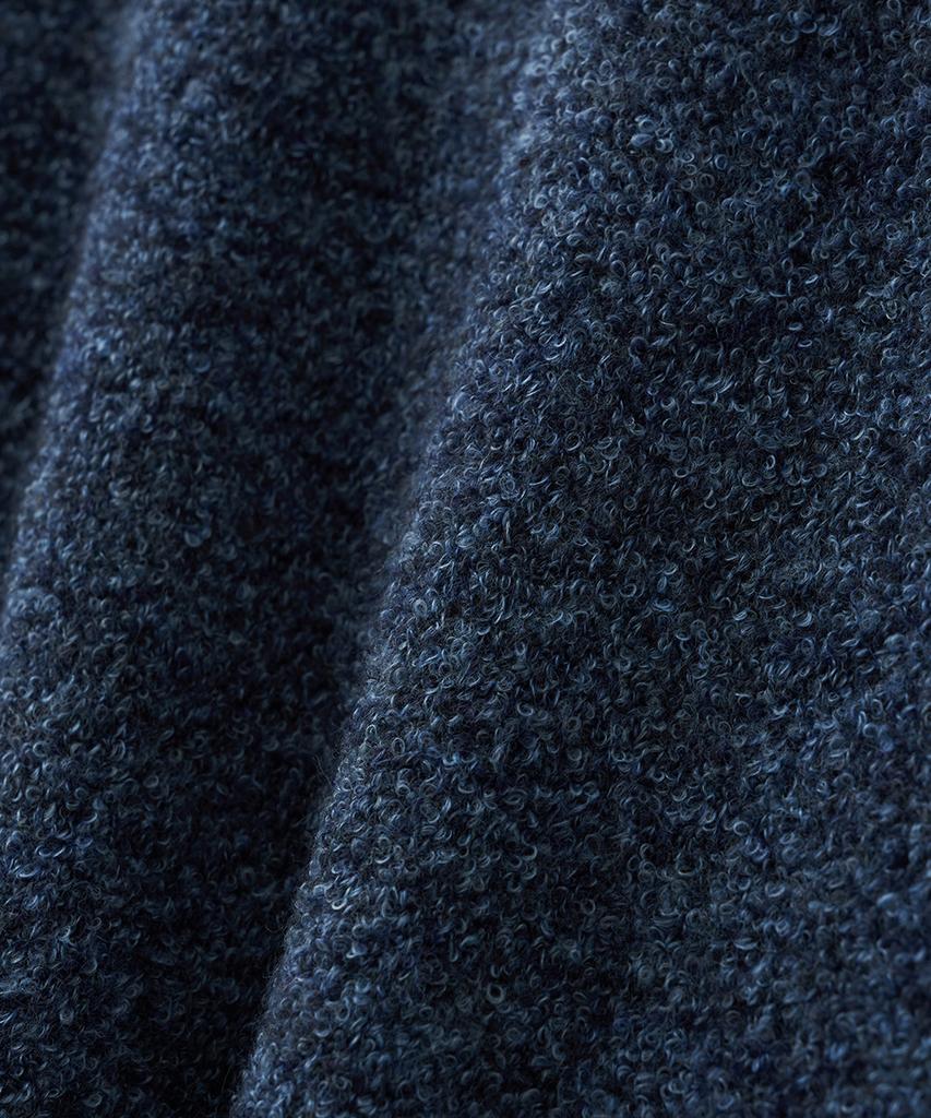 BLOND9 Soft Wool Boucle Round Knit_Blue