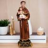New St Anthony Statue of Patron St Anthony of Padua for Home Altar 12 Inches