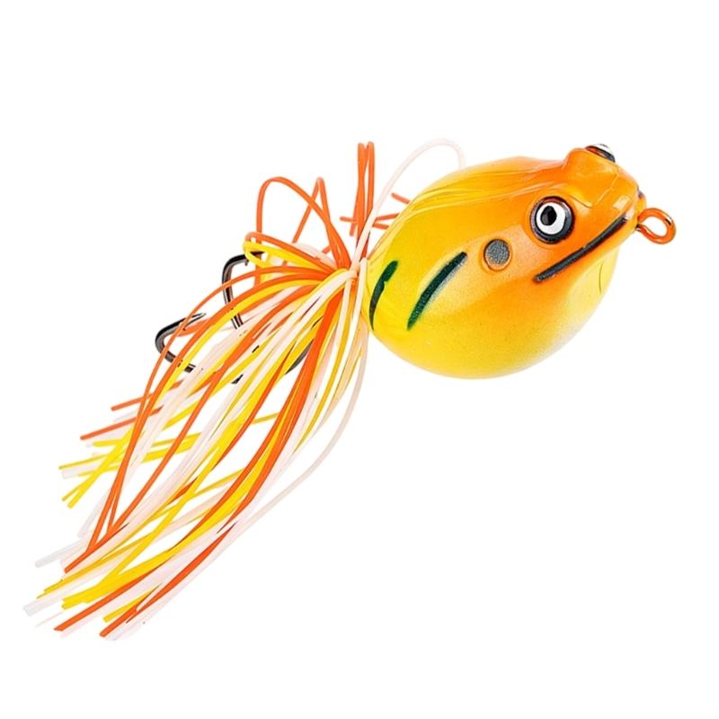 Floating Poisons Frogs Lures Floating Soft Baits Simulated Frogs Fishing Baits for Basses Fishing in Lake and Rivers