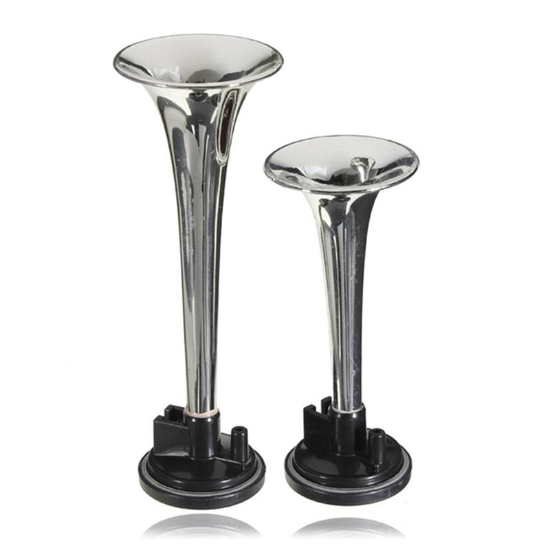 2шт черный воздушный рожок двойной труба воздушный насос воздушный рожок труба автомобиль грузовик поезд лодка