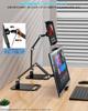 KUUVAN Tablet Tabletop iPad Изготовлен из совместимого с грузоподъемностью металла Вид сверху Infinite Совместим с мобильной черной подставкой, кронштейном, алюминием,