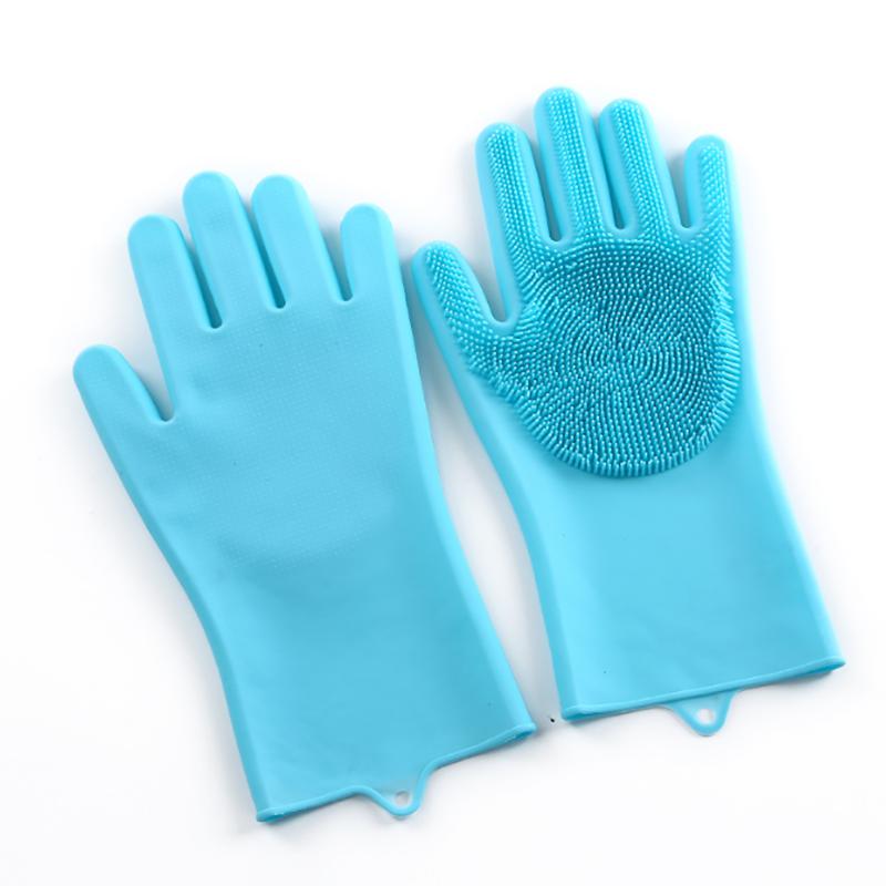 Силиконовые перчатки для мытья посуды Многофункциональные бытовые перчатки Уборка Кухни Уборка Термоизоляция Волшебные перчатки