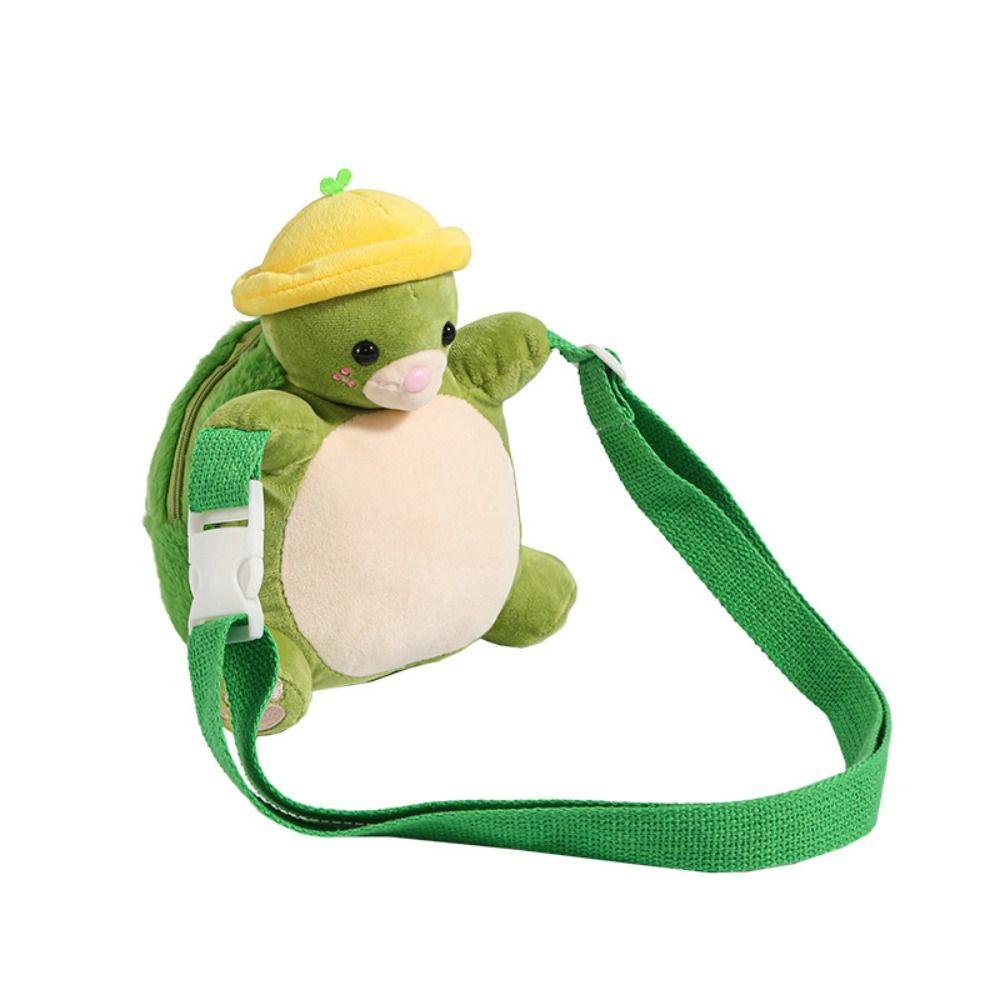 Doll Children Backpack Plush Cartoon Animal Shoulder Bag Creative Turtle Crossbody Bag Gift
