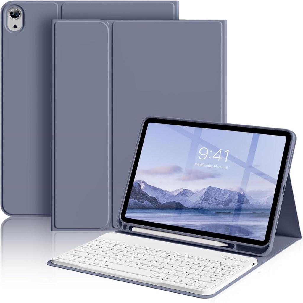 Защитный чехол для iPad 10-го поколения со съемной беспроводной клавиатурой и совместимостью с Pro Mouse
