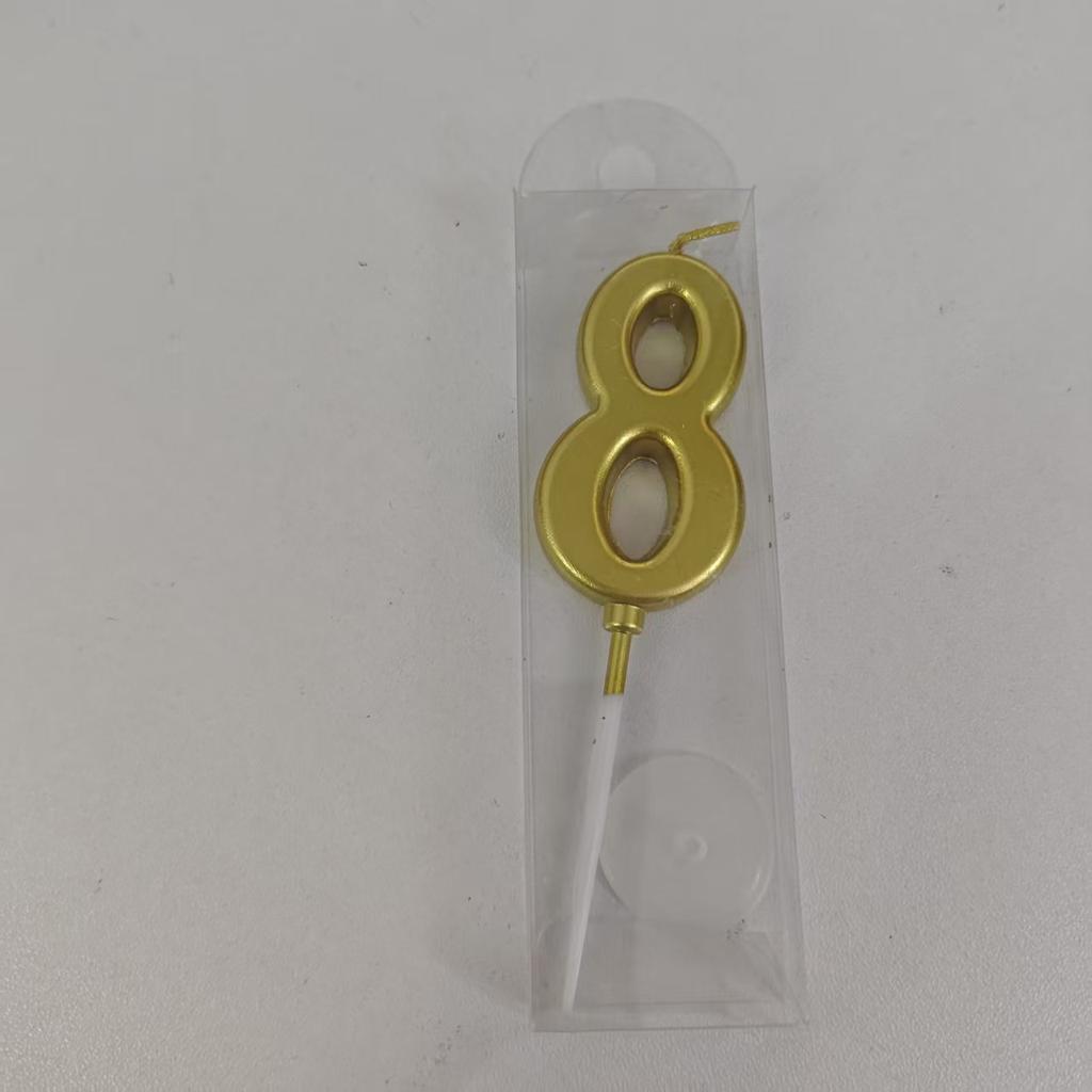 1/2/10 шт. Свечи-цифры на день рождения, золотые свечи-цифры, свечи-цифры на торт, празднование вечеринки