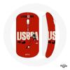 Wireless Mouse - MANIACASE - Lisbon - Red - USB Wifi Key - Compatible Mac and PC