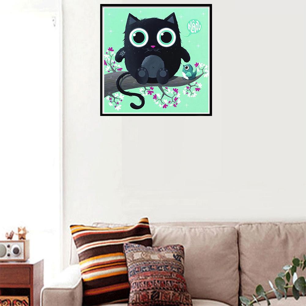 5D Diamond Painting Diy Cross Stitch Embroidery Complete Kit Cat Diamond Painting Home Wall Decoration Handmade Holiday Gifts