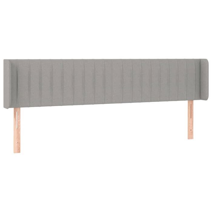 Maison Exclusive - Tête de lit avec oreilles Gris clair 183x16x78/88 cm Tissu