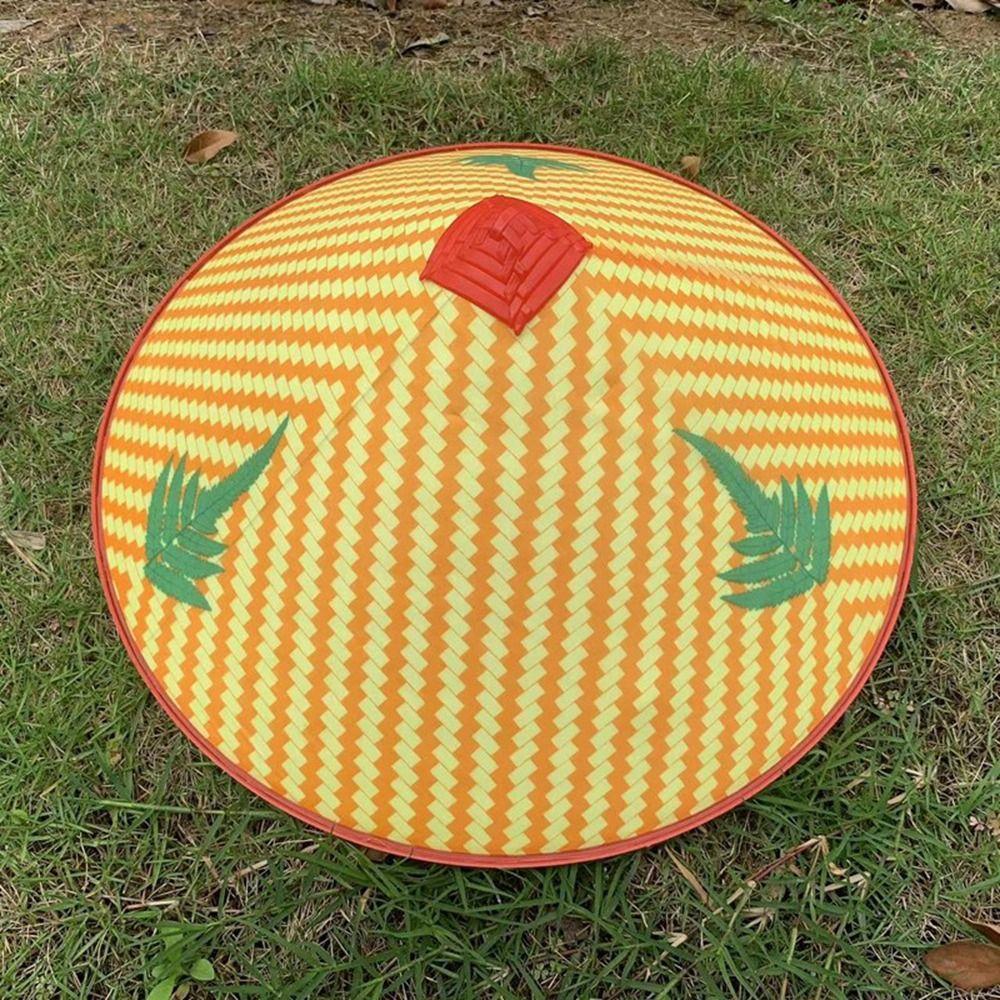 Summer Natural Bamboo Hats Sunscreen Woven Straw Hats New Rain Resistant Hat  Men Women Outdoor