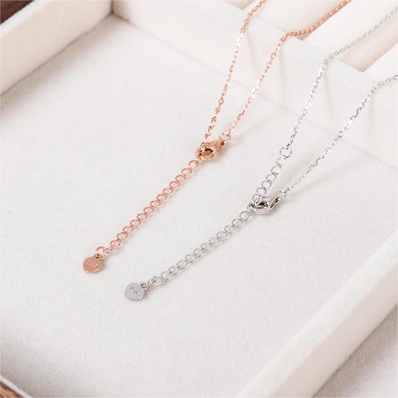 Ожерелье Love для женщин Ins Niche Design Light Luxury Gentle Heart Zircon Clavicle Chain