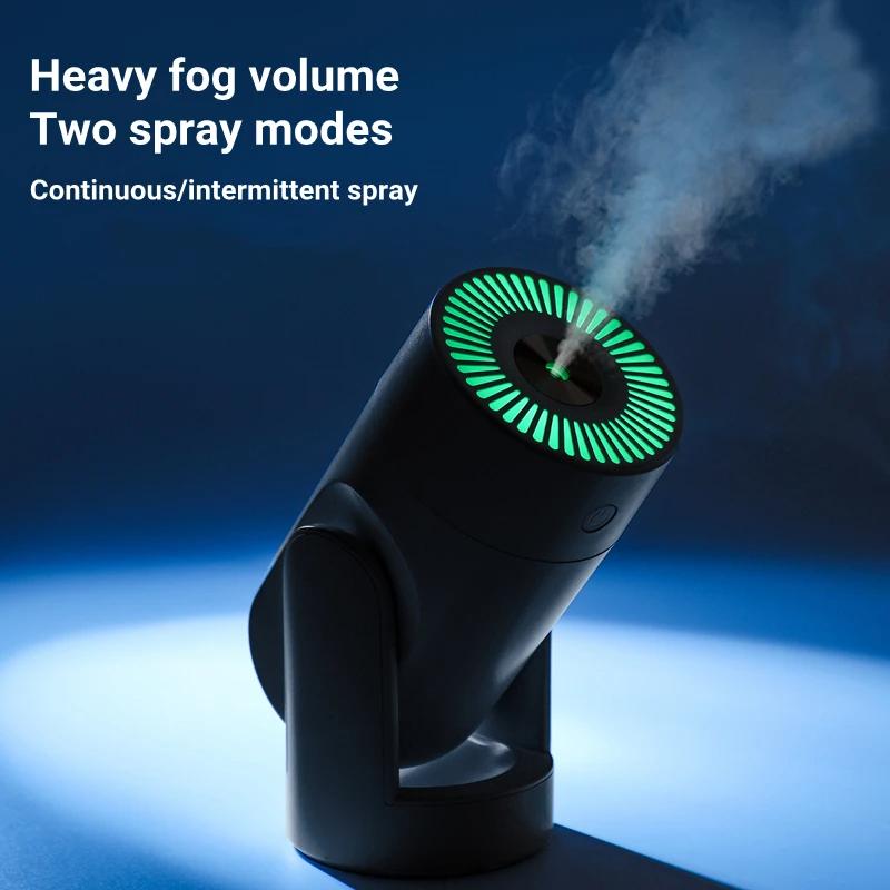 Увлажнитель воздуха с качающейся головой, очистка автомобиля, 220 мл, создатель тумана для прохладной воды, красочные ночные огни, USB, домашний бесшумный парогенератор