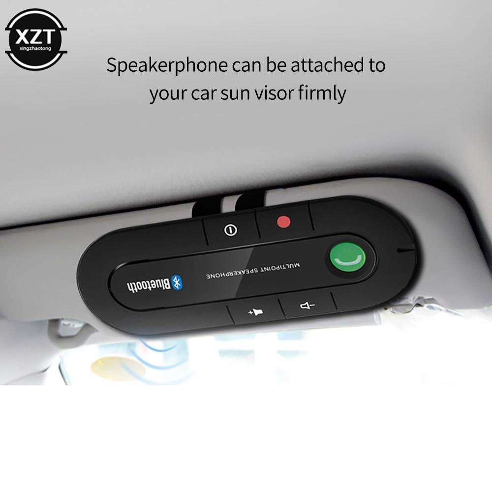 Громкая связь 4.1+EDR Беспроводной Bluetooth-совместимый автомобильный комплект громкой связи MP3-плеер USB-питание Аудиоприемник Крепление для солнцезащитного козырька