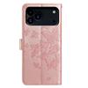 For iPhone 17 Pro Case Butterfly Imprinted Wallet Stand PU Leather Flip Phone Cover with Strap