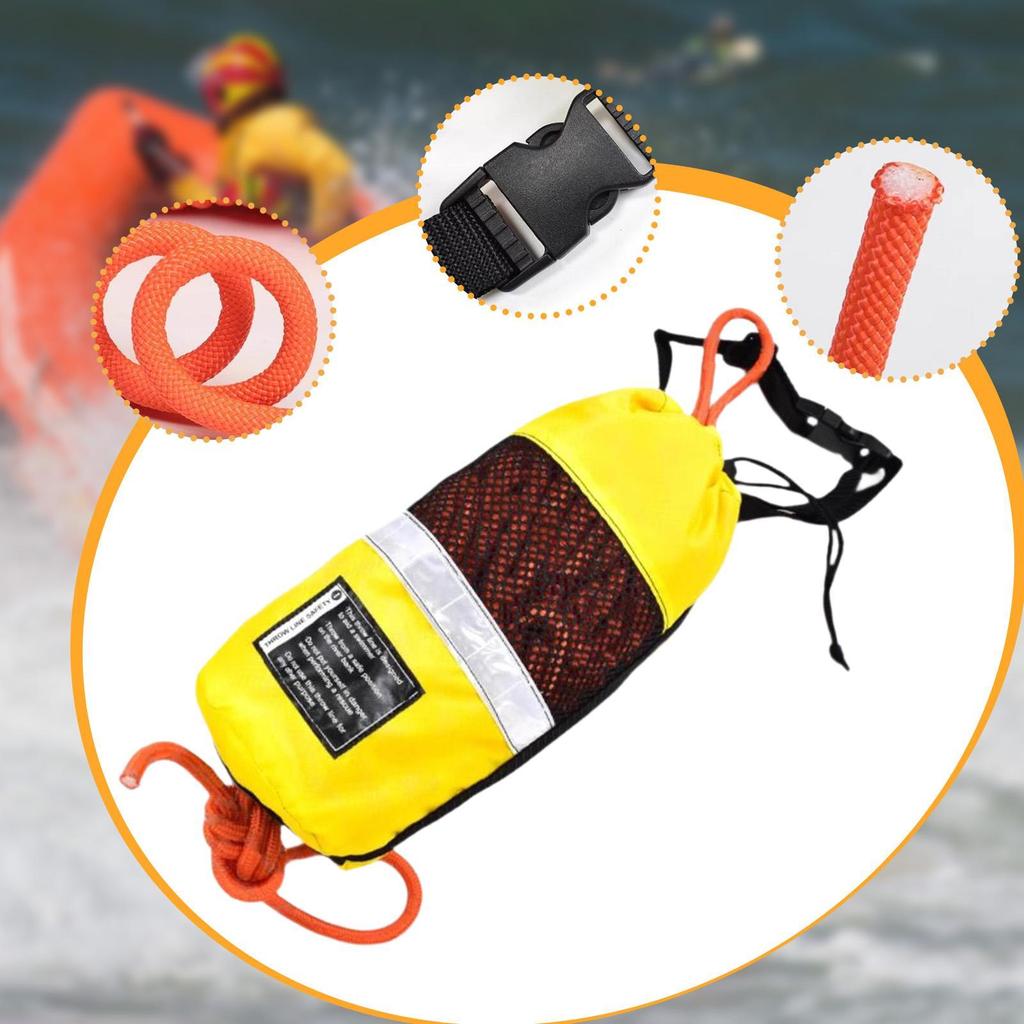 Плавучий спасательный трос Портативный спасательный трос для воды для гребли на каноэ, катания на лодке, яхтинга, плавания, каякинга