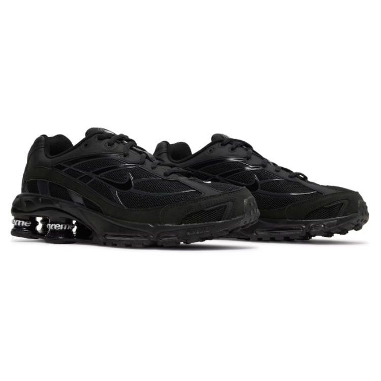 Кроссовки Supreme x Nike Shox Ride 2 Черные Унисекс Темно-Серые DN1615-001