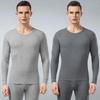 Men Thermal Underwear Long Johns Set Casual Two-piece Outfit Winter Keep Warm Long Sleeve