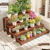 Solid Wood Tiered Ladder Plant Stand