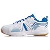 Li Ning Кроссовки для бадминтона Racetrack Encounter Унисекс Низкие Бело-синие AYTQ035-1