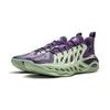 Li Ning Reverse 5 Hunter 2 Super Demon Technology Сетчатые Баскетбольные Кроссовки Мужские Кроссовки Фиолетовый Зеленый ABFW013-10