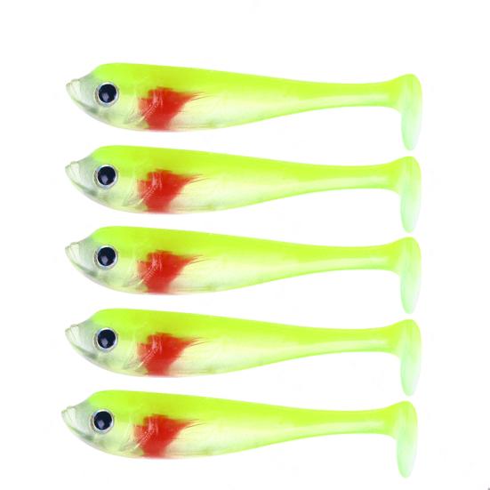 6,5 см/3 г искусственная приманка, имитирующая улов рыбы, хорошая прочность, силиконовая рыболовная приманка, весло, хвост, приманка, рыболовное оборудование