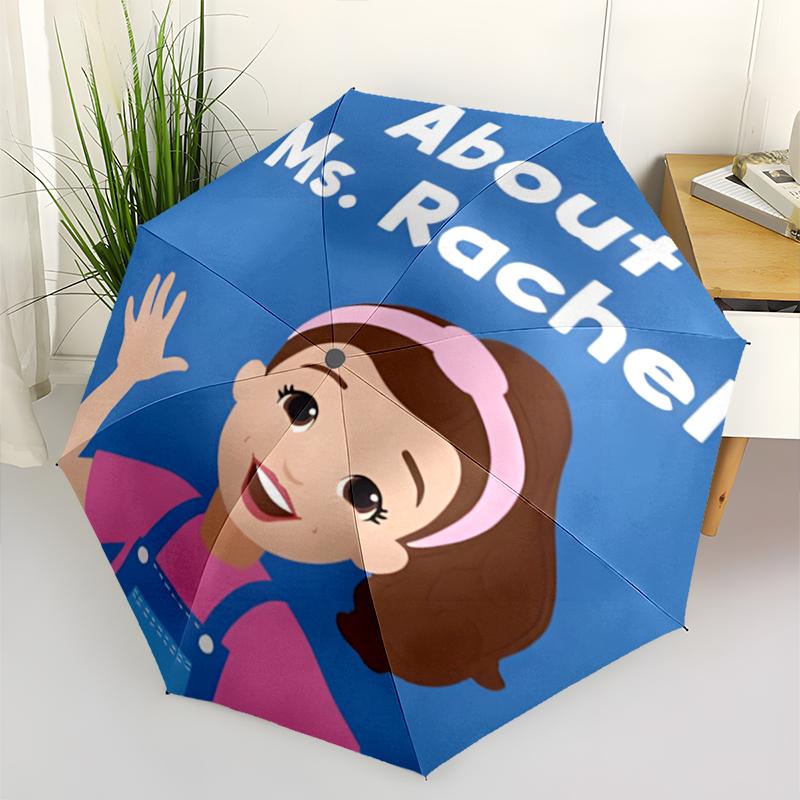 Ms Rachel Fashionable Automatic Opening/Closing Folding Umbrella. Portable and Foldable, Ideal for Gift, Travel, and Daily Use.