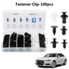 100PCS/Set Car Retainer Clips Set Universal Reusable Plastic Door Panel Fasteners Kit Multiple Sizes Car Clips Set Car Repairing