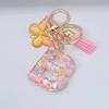 Fashion DIY A-Z Letters keychain Metal Holder Pendent Key Chain Women Car Key Ring Simple Letter Key Party Gift Jewelry
