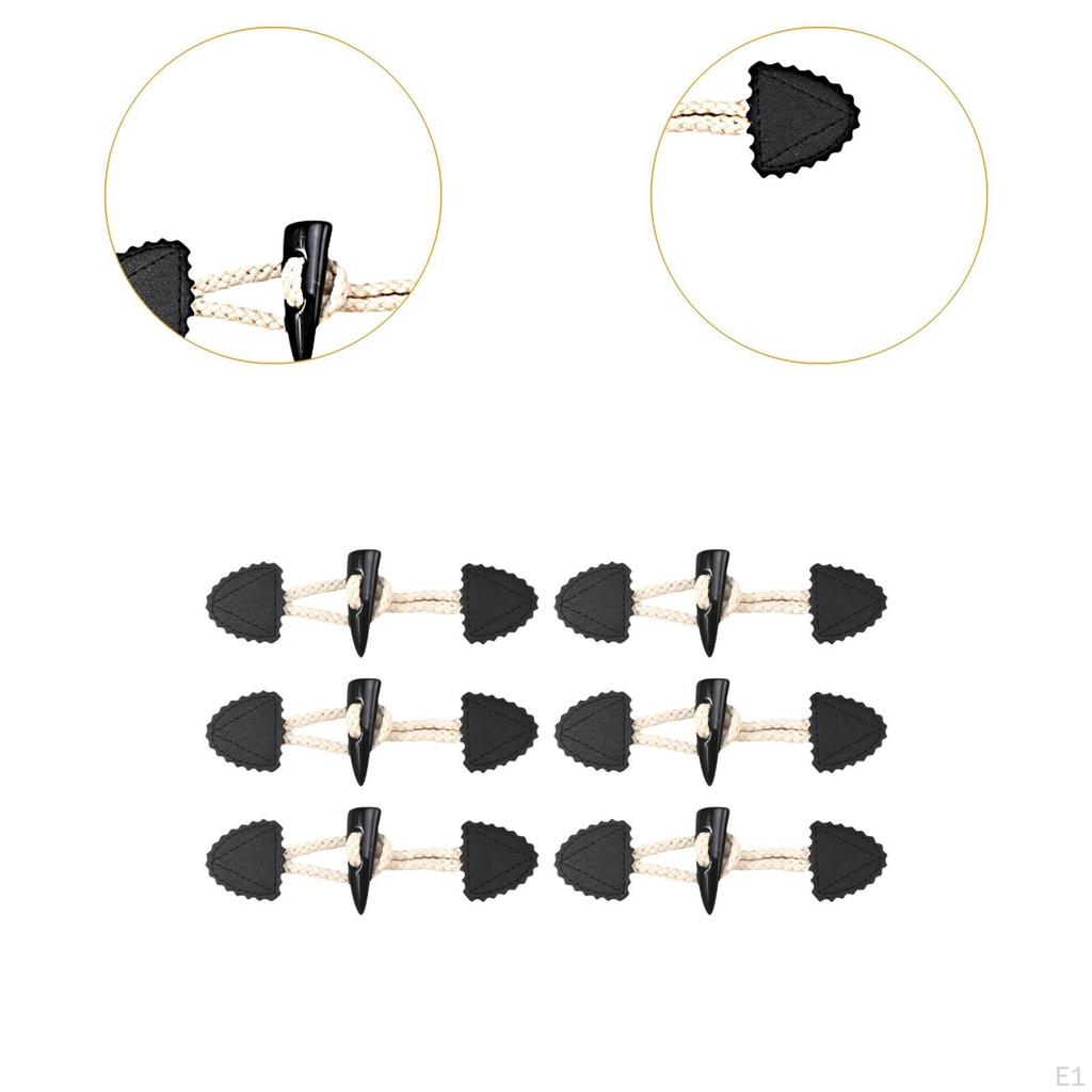 6 шт. Кнопки-переключатели роговые модные практичные сменные швейные принадлежности