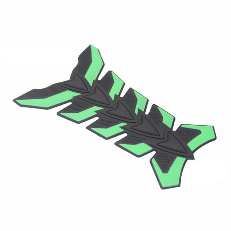 Защитная крышка бака мотоцикла, 3D резиновые наклейки на корпус из рыбьей кости