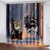 3D Animal Cat Series Shadowing Curtains 2 Pieces Гостиная Спальня Домашнее украшение Крючок Перфорация