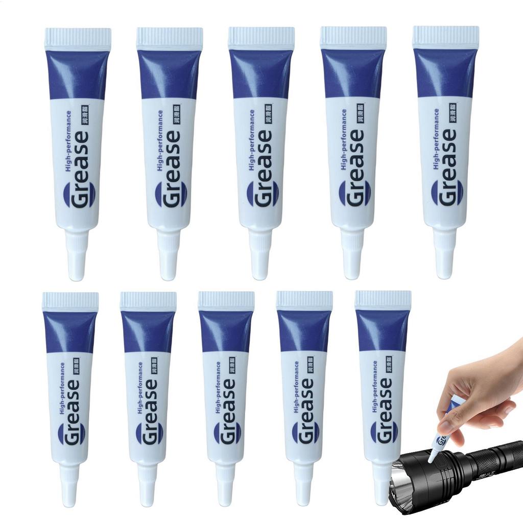Водонепроницаемая 10 шт./набор Силиконовая смазка Смазка для сантехников Силиконовая смазка Смазка для дайвинга Прозрачная машинная смазка Предотвращает клапаны