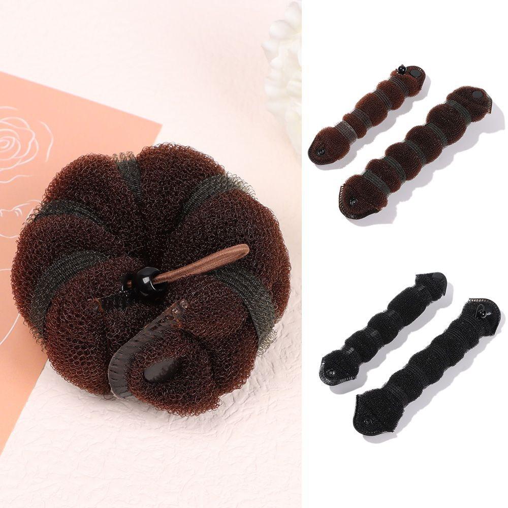 DIY Donut Bun Maker Durable Foam Sponge Bun Shaper Fashion Meatball head hair maker Women