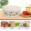 5 шт. Миски для свежих фруктов Металлические миски с крышками Микроволновая печь Перемешивание Салат Эмалированные для выпечки Эмалированная посуда Попкорн