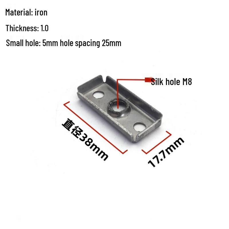 Соединитель квадратной трубы из нержавеющей стали с резьбовым отверстием для сборки стеллажа