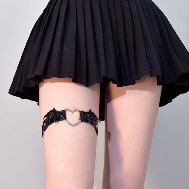 Готический ремень-подвязка для женщин, крутой ремень для чулок, пояс для нижнего белья, регулируемая противоскользящая подвязка на бедро для ночного клуба