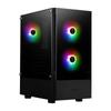Корпус игрового ПК GAMDIAS TALOS E3 White, корпус Mid Tower ATX, панель из закаленного стекла, 3 вентилятора ARGB 120 мм, без инструментов, окно для установки, поддержка материнской платы до
