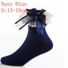 Cute Baby Girls Sweet Short Lace Frilly Ruffle Princess Socks Cotton Big Bow