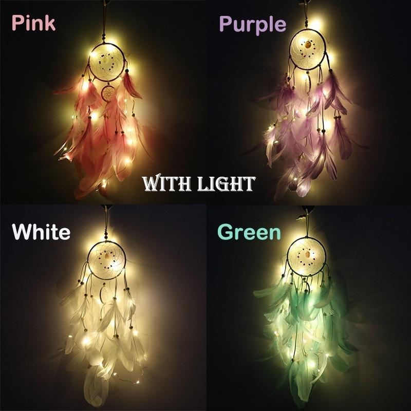 Ловец снов Светодиодное освещение Девушка Комната Колокол Спальня Романтическое украшение