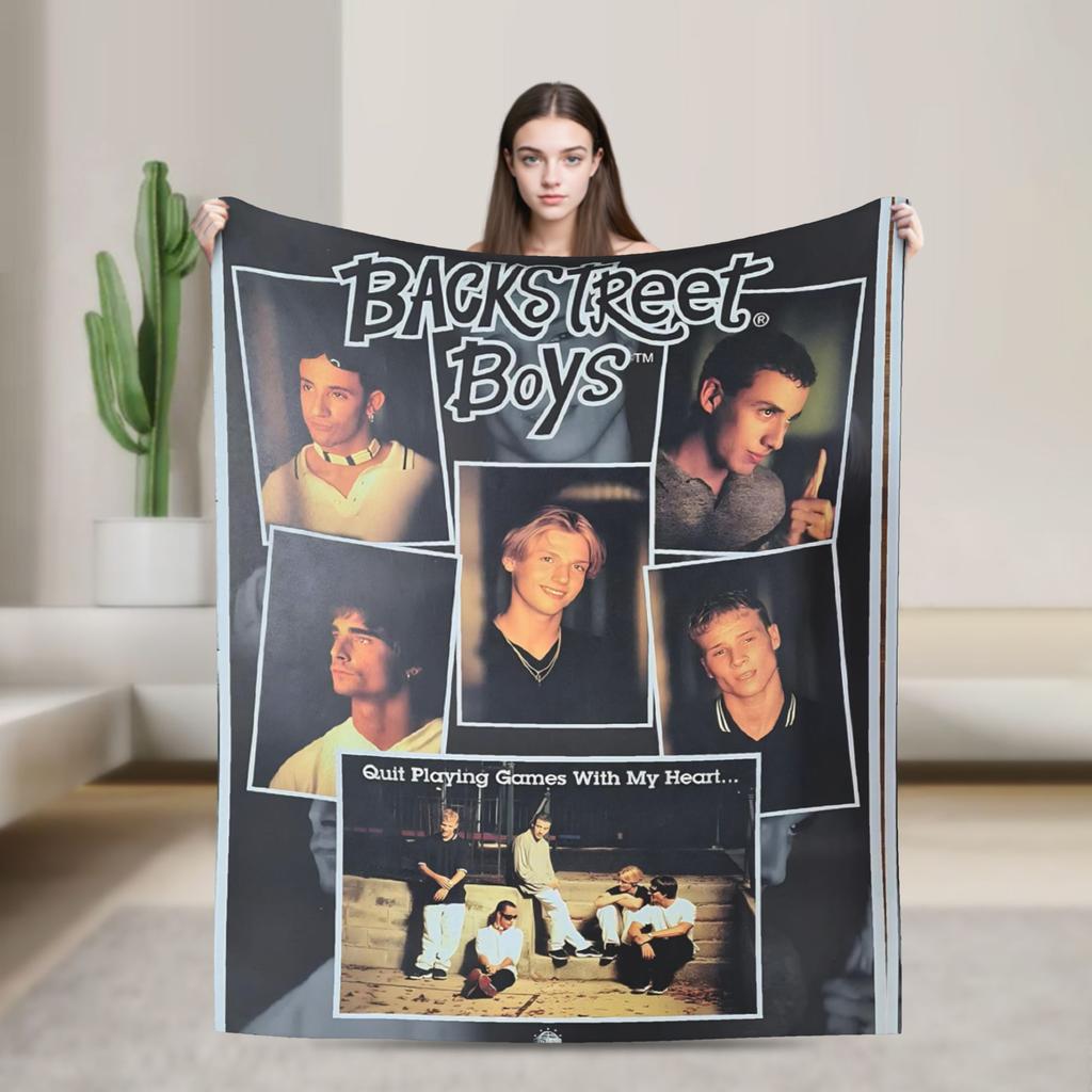 Плед BSB Backstreet Boys Теплый Мягкий Забавный Плюшевый Плед для Спальни Пикника Фланелевая Постельная Покрывало Покрывало на Кровать