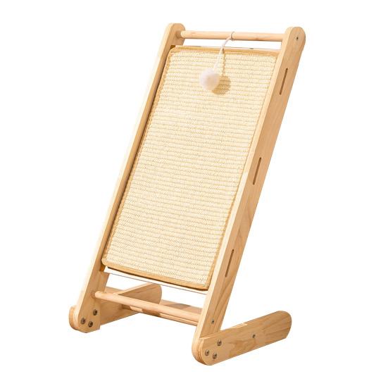 Наклонная когтеточка из сизаля, наклонная рампа для когтей, наклонная когтеточка с шариками для домашних кошек и котят, защита домашней мебели