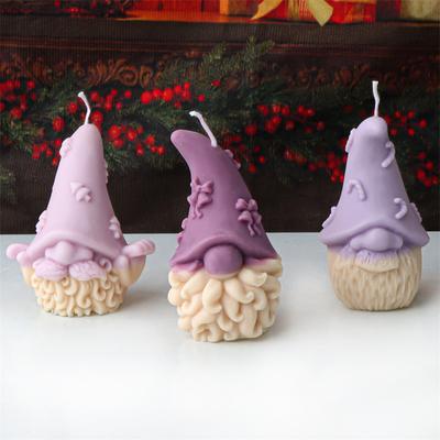 Силиконовая форма для свечей Дед Мороз в шляпе Бородатый Безликий Гном Формы Многоразовые Формы Свечи Гипс Эпоксидная смола Домашний декор