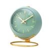 Desktop Alarm Clock Students Dormitory Mini Alarm Clock Ornaments Simple Metal Desktop Clock Green