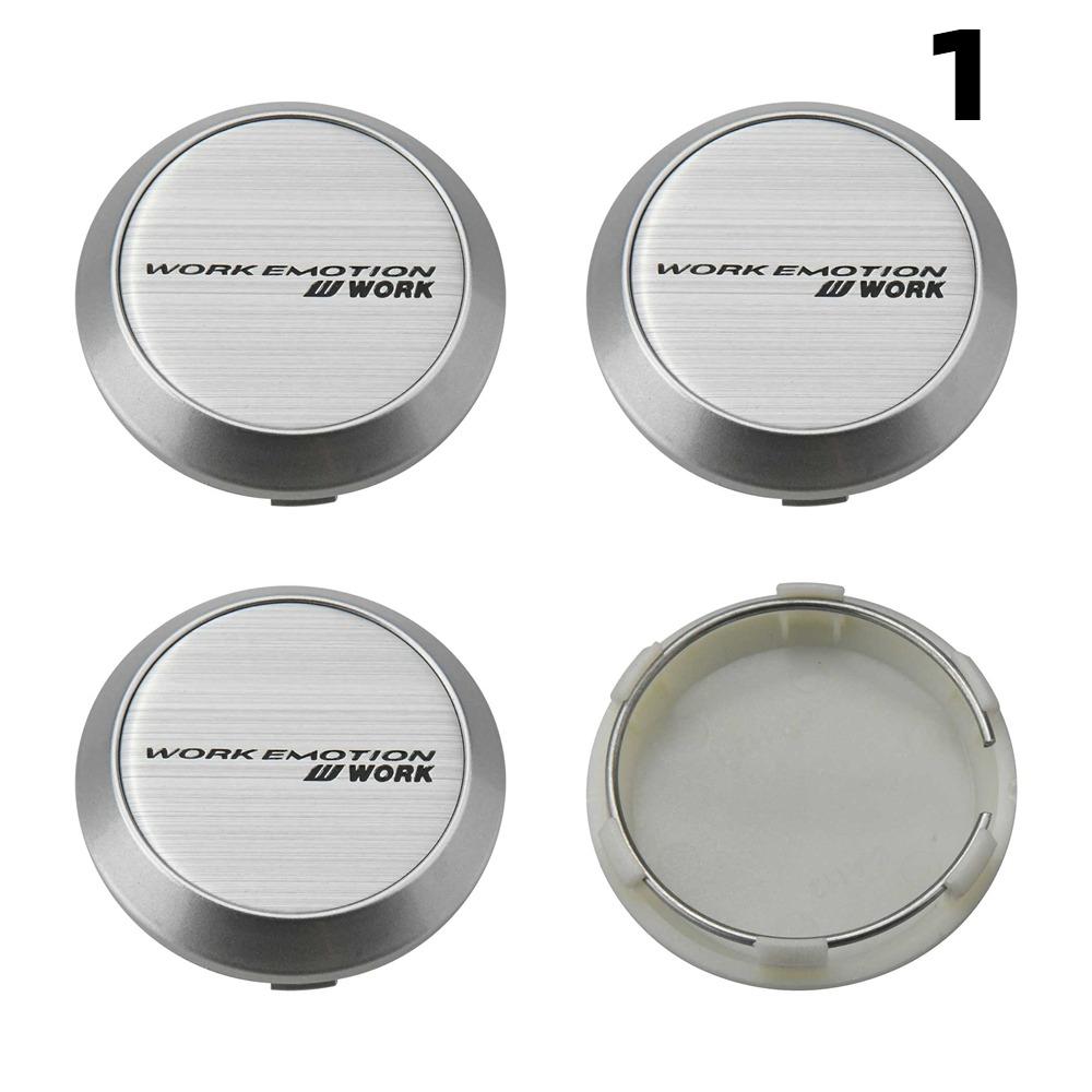 4PCS New 64MM OD / 60MM ID Cap For Rims WORK EMOTION EQUIP MEISTER VS Logo Wheel Center Cap Sport Car Wheel Cover Hub caps