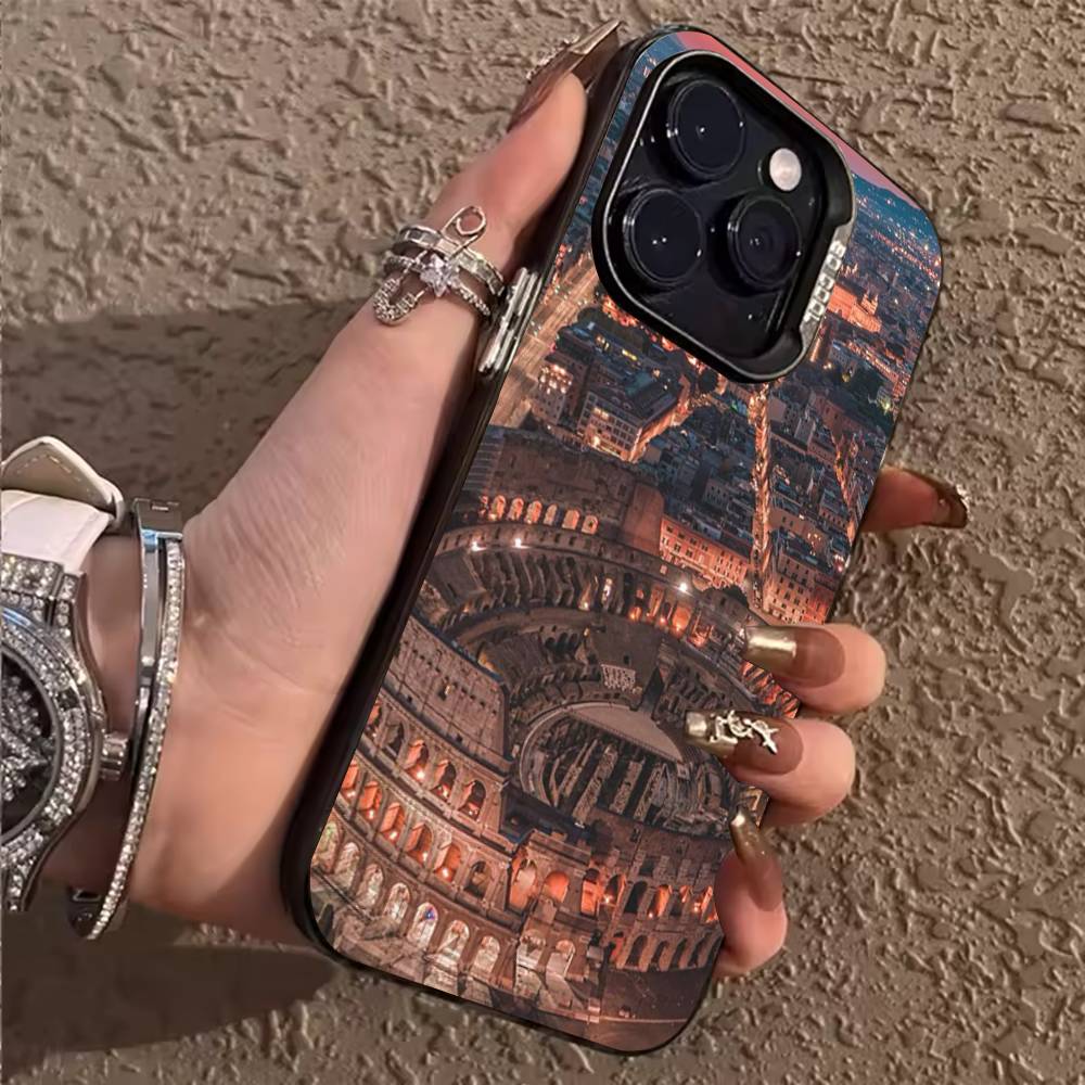 Чехол для телефона Colosseo Amphitheatrum Flavium Для iPhone 17,16,15,14,13,12,11,Pro,Max,Plus Ударопрочный чехол