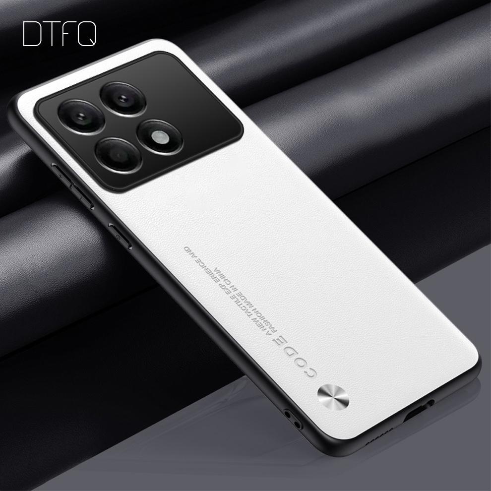 Для POCO X6 Pro 5G чехол кожаный узор задняя крышка Coque Funda противоударный роскошный кожаный чехол для Xiaomi POCO X6 Pro