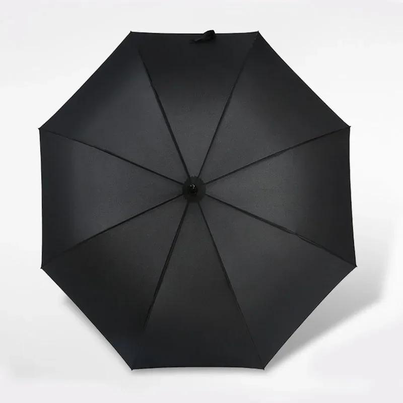 8K креативный черный японский зонтик с длинной ручкой, большой ветрозащитный зонт с самурайским мечом, японский солнцезащитный зонт ниндзя, прямой зонт, открытый