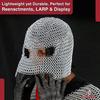 Armory Replicas Кольчужный капюшон Средневековый капюшон Стальная кольчуга с клепаными кольцами Защита шеи и лица