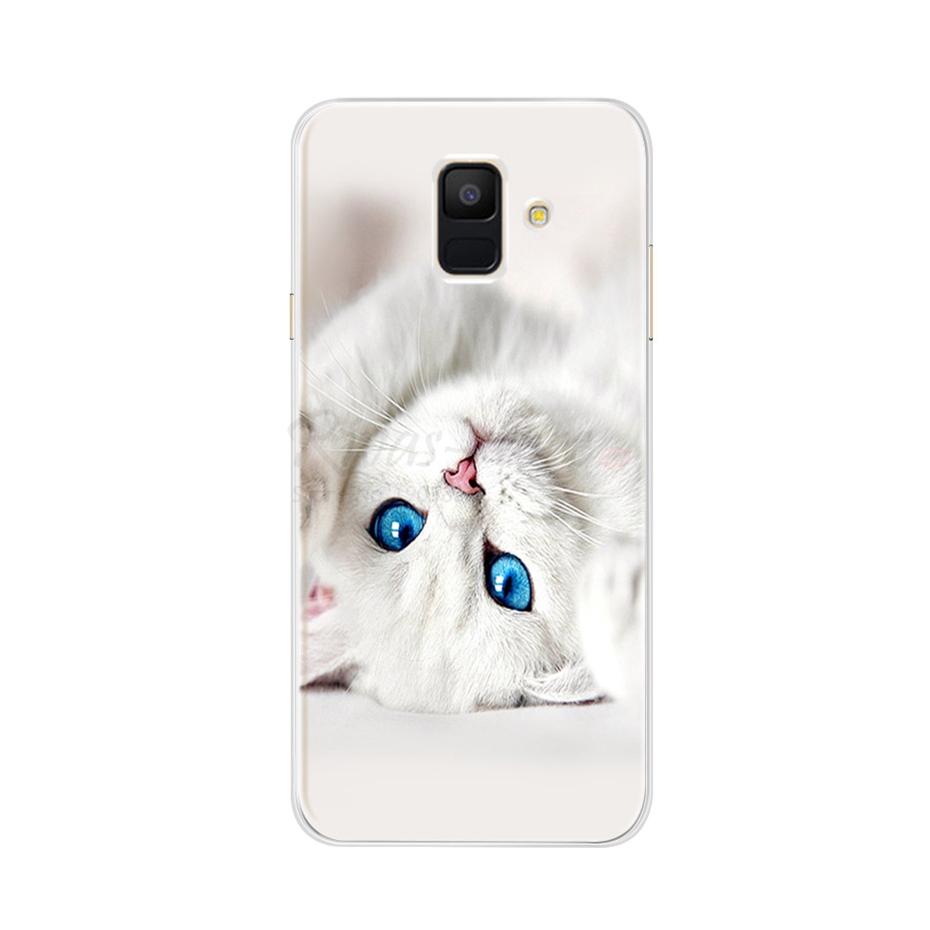 Чехол для Samsung Galaxy A6 2018 Прозрачный Мультяшный Мягкий ТПУ Силиконовый Чехлы для Телефона Задняя Крышка для Samsung Galaxy A6 A 6 Plus 2018