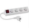 Wired Power Strip with 4 Sockets, 1.5 Meter Cable + Indicator Switch